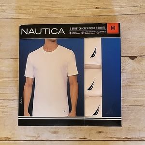 Nautical Men's White Crew Neck Tshirts